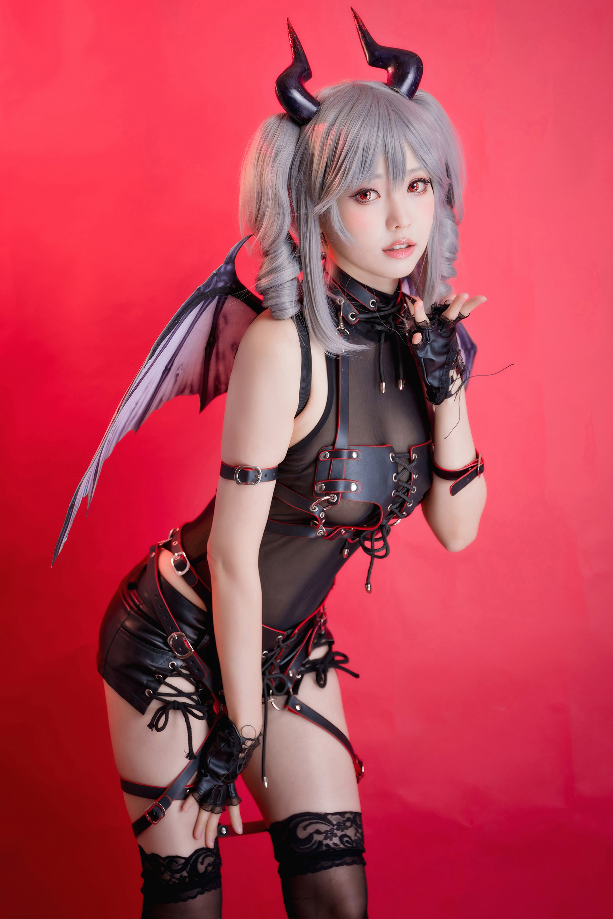 图片[1]-ElyEE子 – NO.073【AKA】Original Devil 原創惡魔 [27P]-XikXak